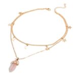 Star and Moon Crystal Necklace