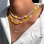 Sunshine Yellow Y2K Necklace Collection