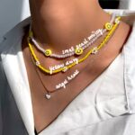 Sunshine Yellow Y2K Necklace Collection - Image 2