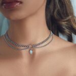 Opalescent Layered Choker