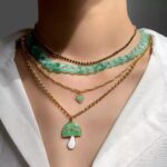 Sage Mushroom Y2K Necklace Collection