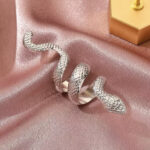 Chunky Statement Snake Ring - Image 2
