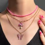 Bubblegum Mushroom Y2K Necklace Collection
