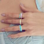 Pastel Candy Heart Rings (Set of 2)