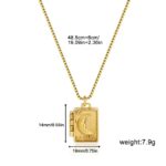 Gilded Book Locket (Stainless Steel) - Image 2