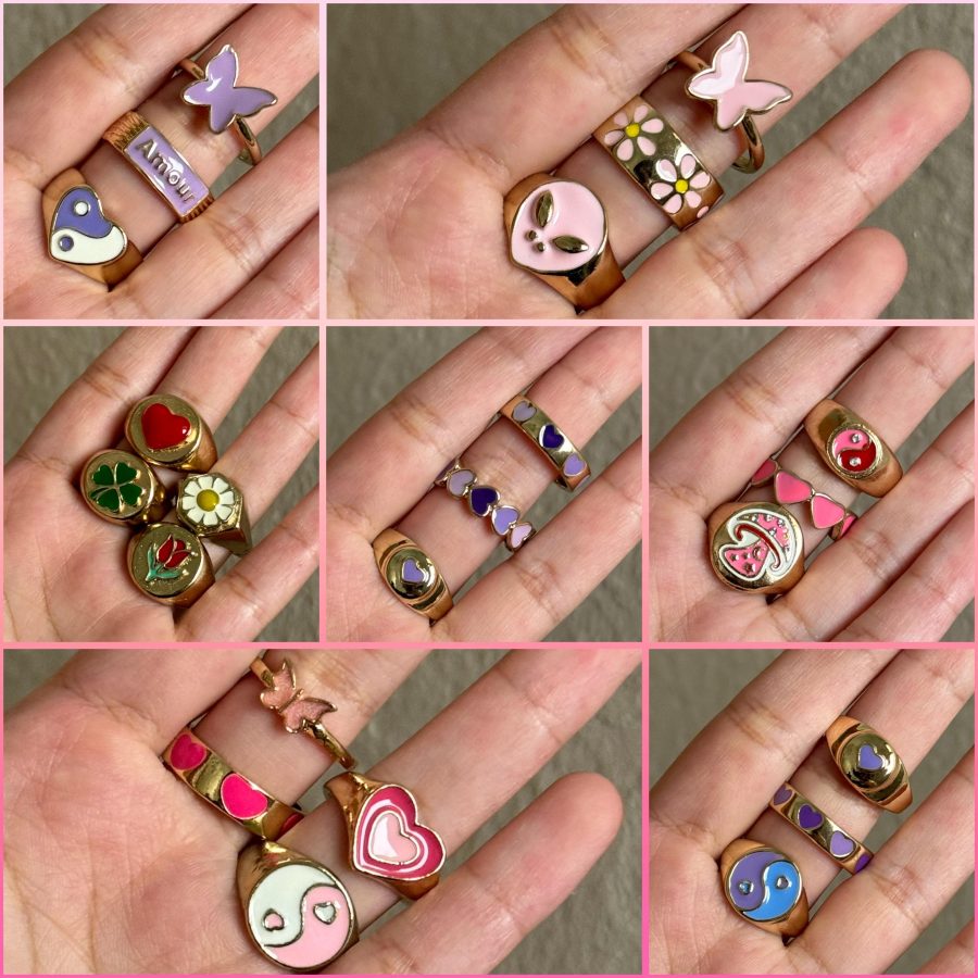 Mini Enamel Ring Sets