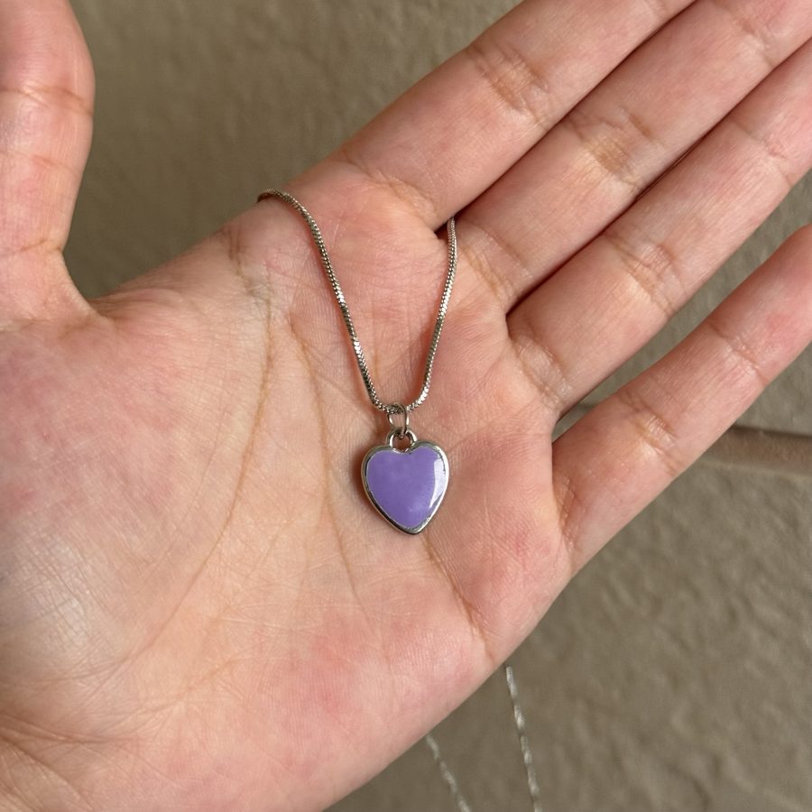 Purple Heart Necklace