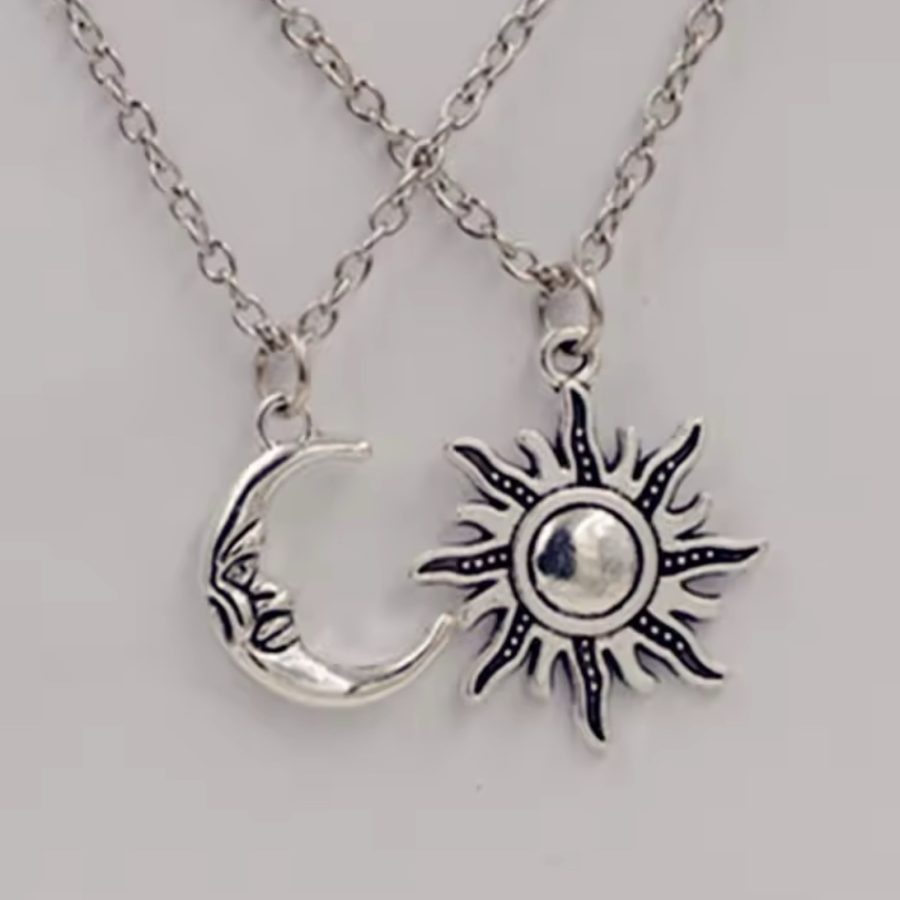 Sun & Moon Antique Necklaces (Set of 2)