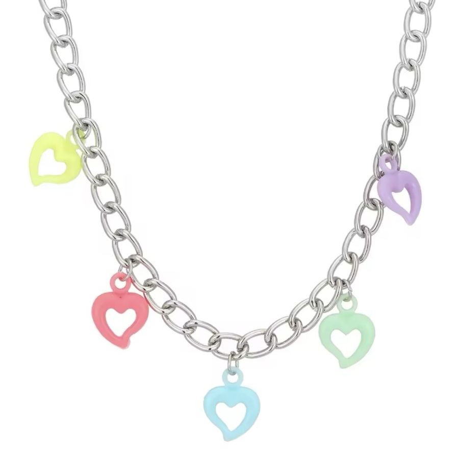 Rainbow Hearts Chain