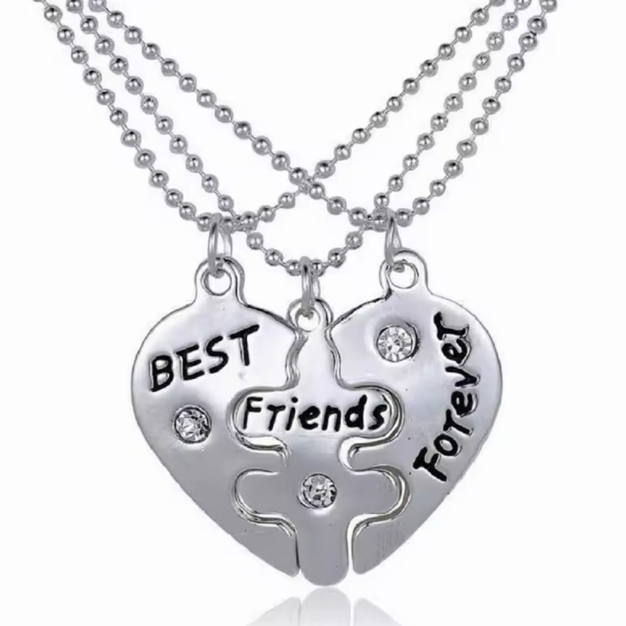 Heart Trio Friendship Necklaces (Set of 3)