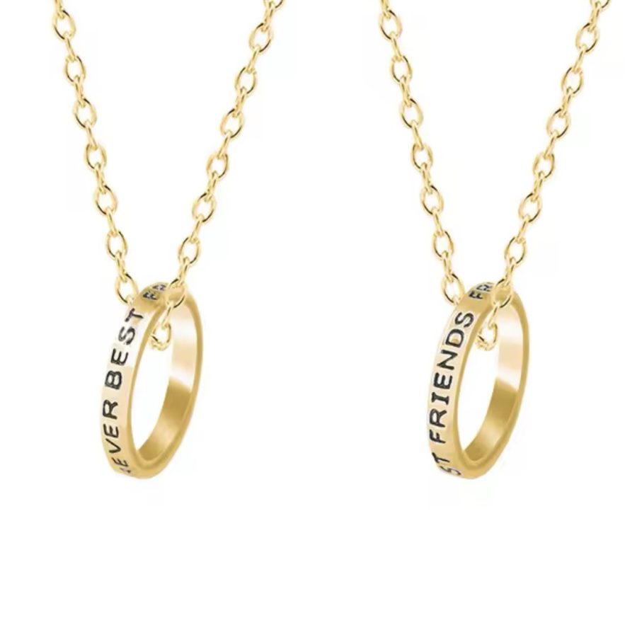 Friendship Ring Necklaces (Set of 2)