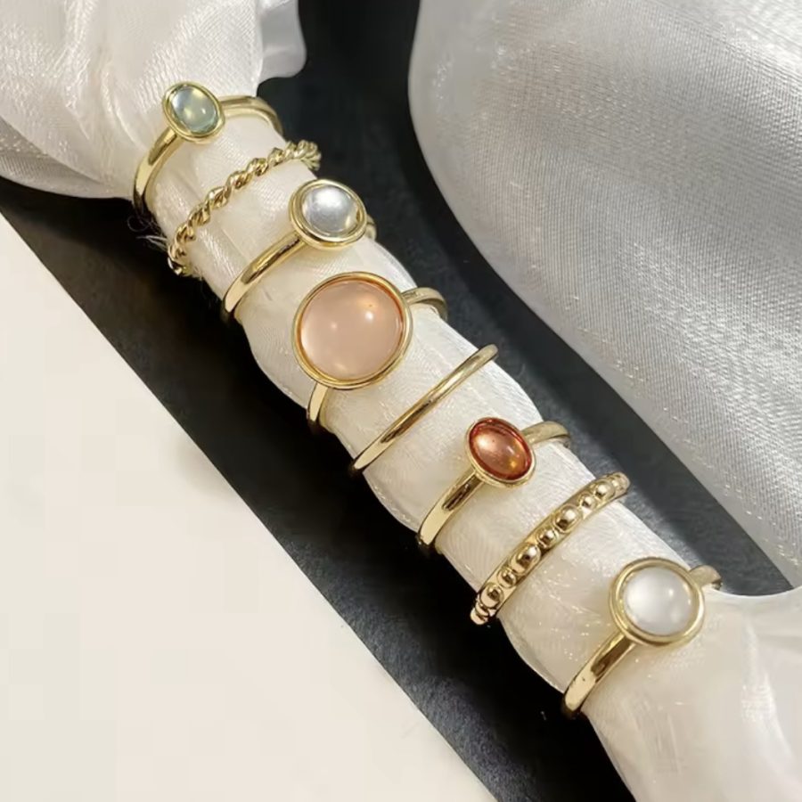 Nature’s Crystal Rings Set