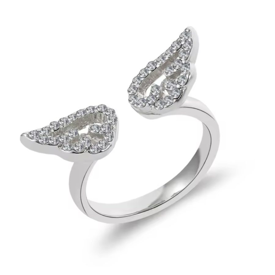 Rhinestone Wings Ring - Image 2