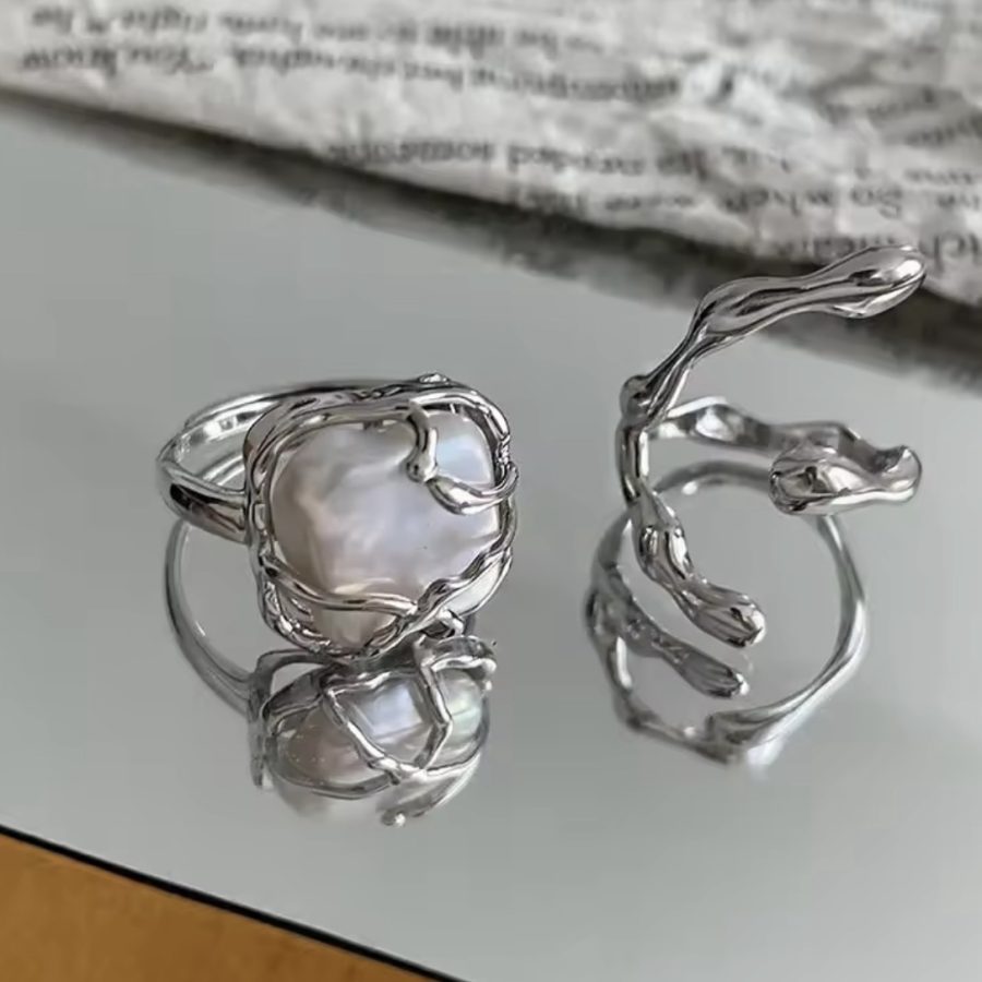 Oyster Abstract Rings Set - Image 2
