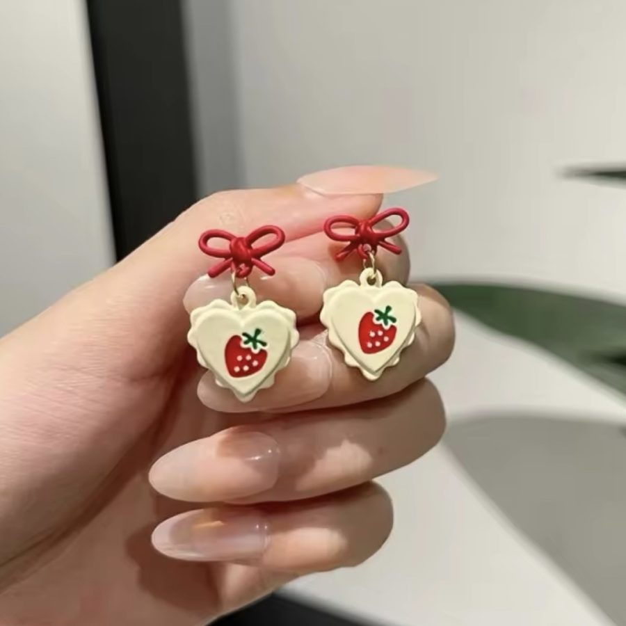 Coquette Strawberry Studs
