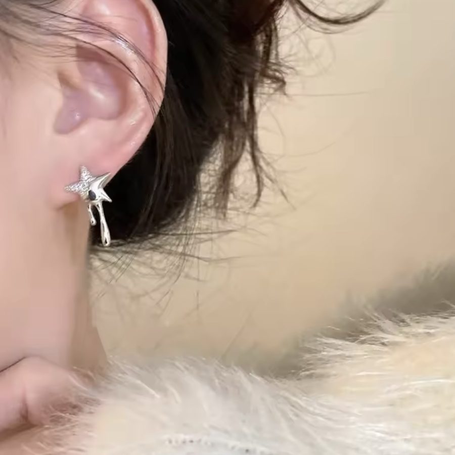 Dripping Star Studs
