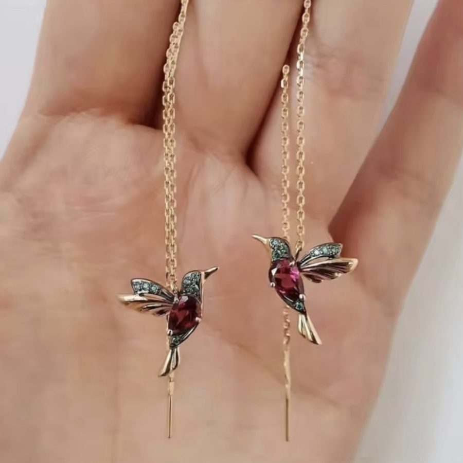 Sparkling Bird Earrings