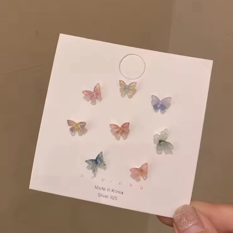 Ombre Butterfly Stud Pack