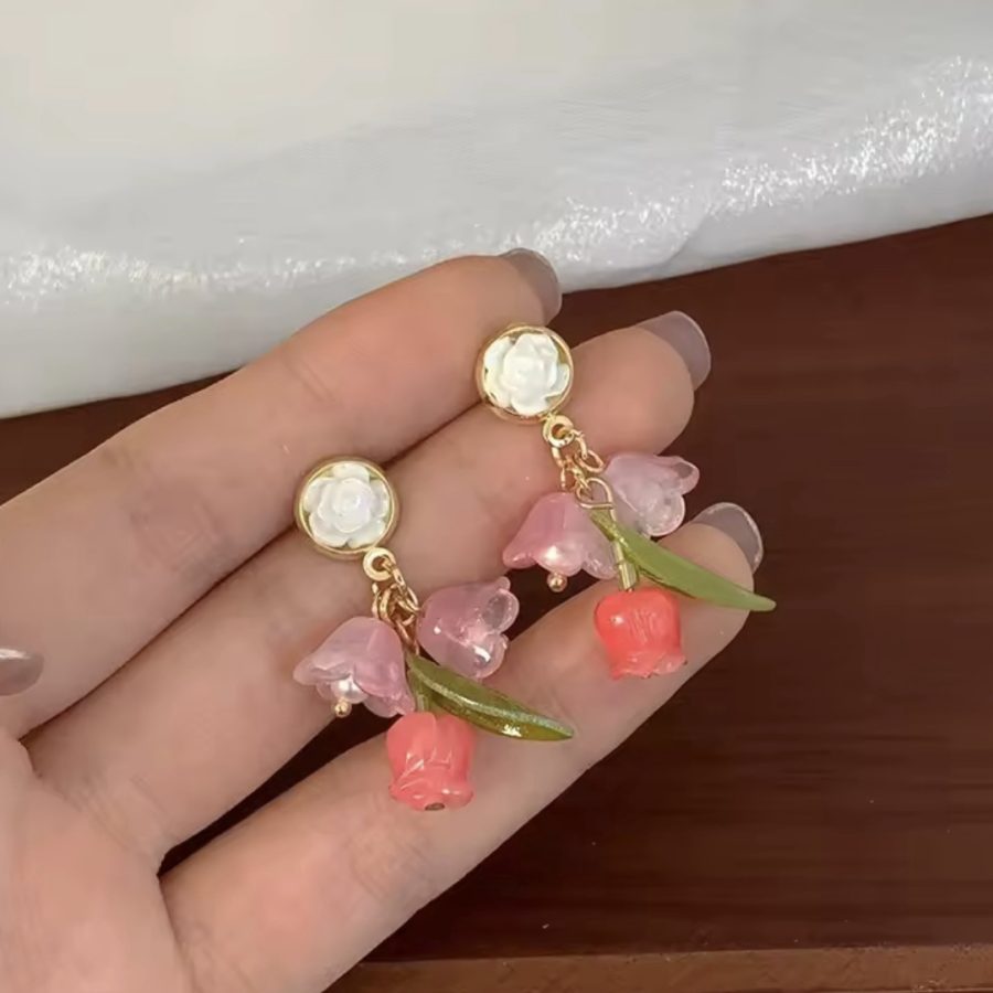 Flower Drop Earrings