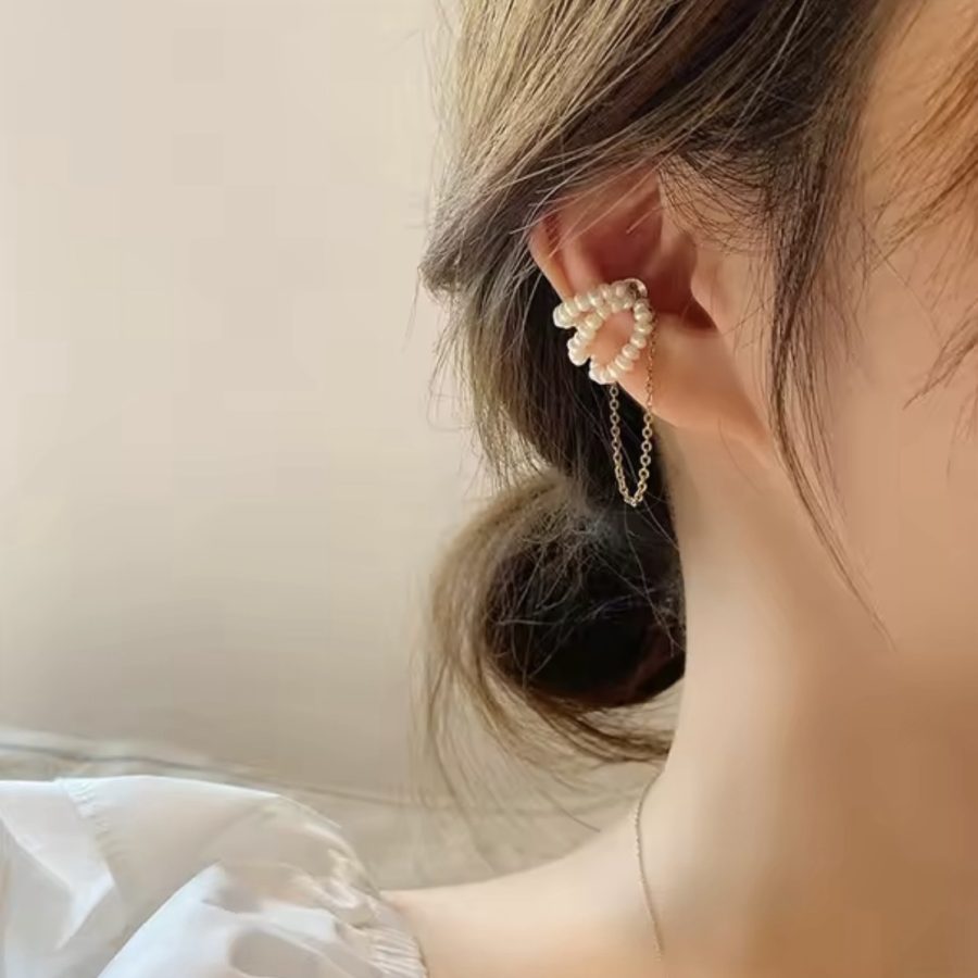 Layered Pearl Cuff (No Piercing)