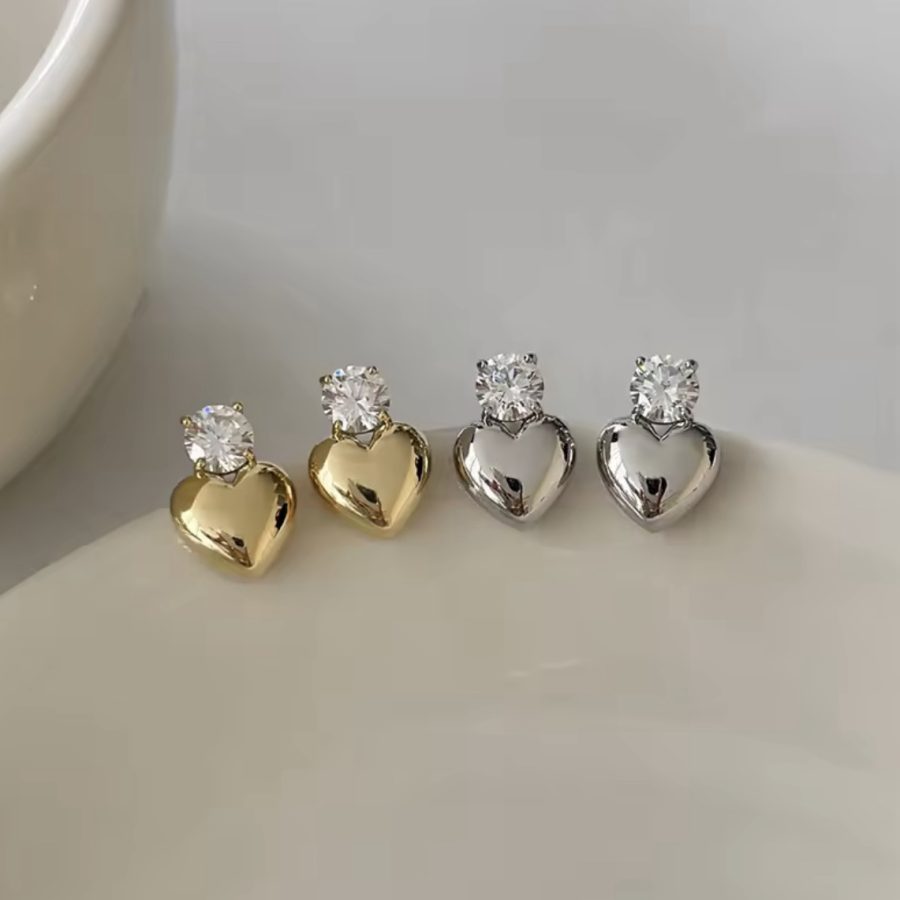 Baby Heart Studs - Image 3