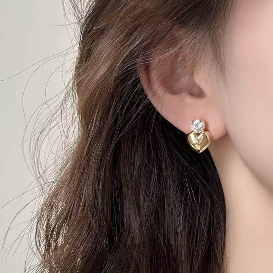Baby Heart Studs