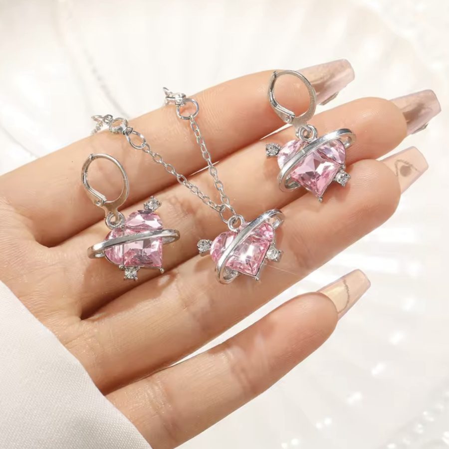 Glitz Pink Heart Set