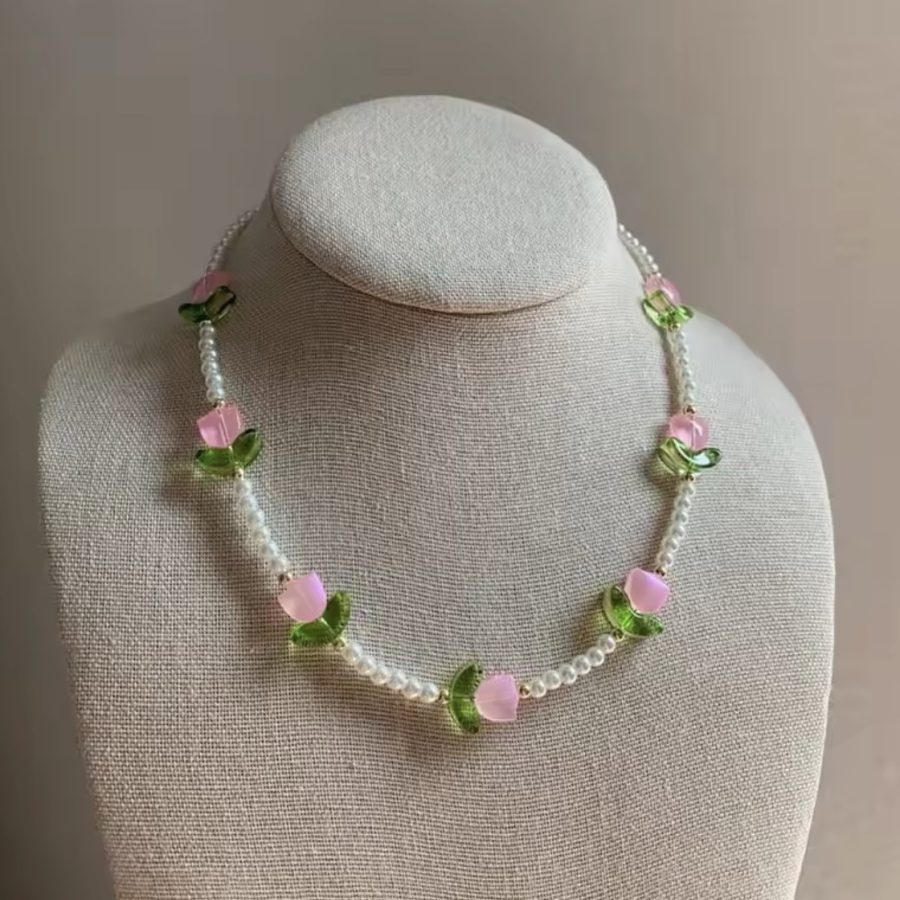 Tip Toe Tulips Necklace