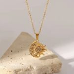 Sun & Moon Necklace (Stainless Steel) - Image 3